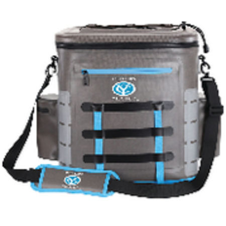 YACHTERS CHOICE PRODUCTS 50052 Soft Cooler<BR>35 Can Capacity / Shoulder Strap; Grey/Blue 505-50051